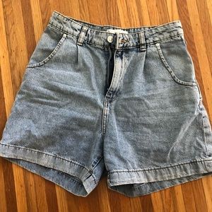Mango Jean Mom Shorts